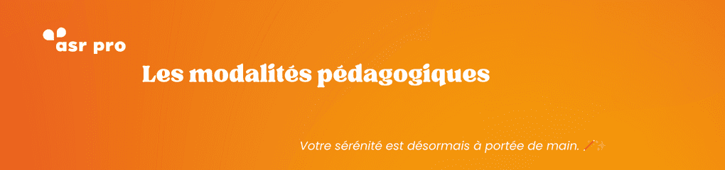 Modalités pédagogiques pour la formation