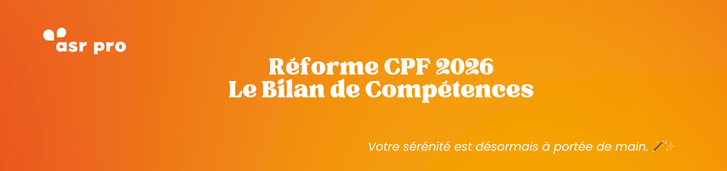 Réforme CPF Bilan de compétence